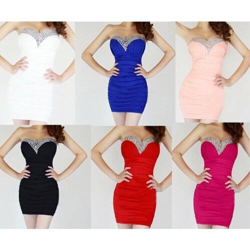 Nightclub Sexy Bridal Gowns bridesmaids Wedding Evening Cocktail Party Prom Dress multicolor 3933 UK one size 8--12