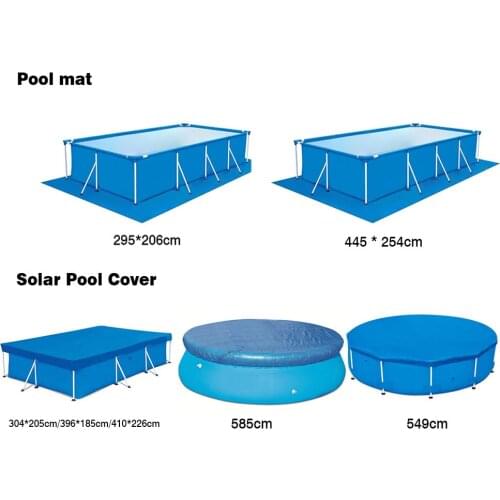 Large Size Swimming Pool Rectangle Ground Cloth Lip Cover Dustproof Floor Cloth Mat Cover For Outdoor Villa Garden Water Pool