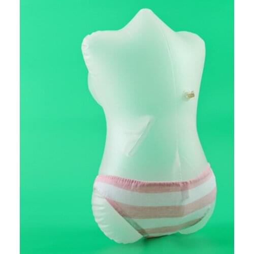 PVC sexy Inflatable female mannequin body No hands feet transparent Inflatable maniqui for cloth Panties transparent doll D081
