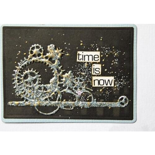 Mmao Crafts Metal Steel Cutting Dies New Steam gear heart chain Stencil For DIY Scrapbooking Paper/photo Cards Embossing Dies