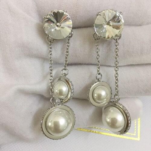 Pendant Planet Tassel Light Luxury Stud Earrings