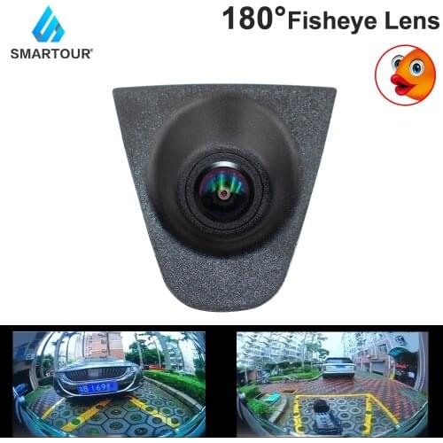 Smartour 180 Degree Fisheye Lens HD Car Front View Vehicle Logo Camera For Honda Accord Night Vision Front Wide angle Camera