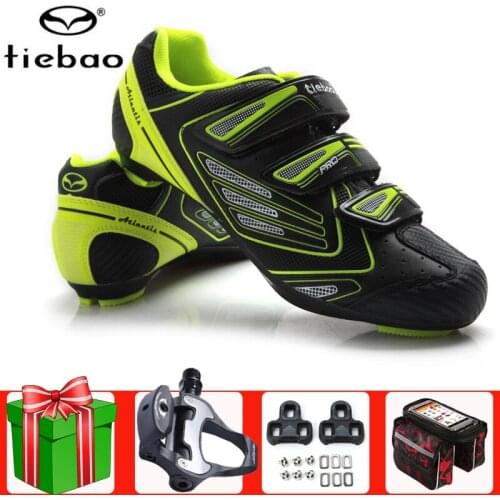 TIEBAO Road Cycling Shoes Men Sneakers Women New Add Pedal Set Outdoor Sport Bicycle Professional Racing Bike Sapatilha Ciclismo