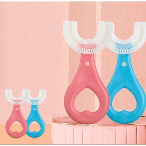 U-Shaped Child Toothbrush Manual Silicone Baby Yoothbrushing Artifact Oral Care