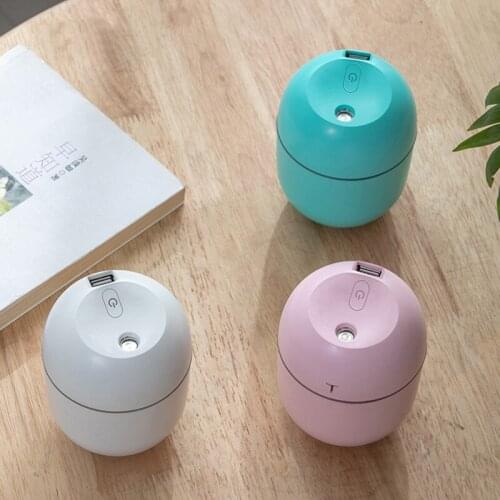 Ultrasonic Mini Air Humidifier Aroma Essential Oil Diffuser Portable 200ml Humidifier for Home Car USB with LED Night Lamp