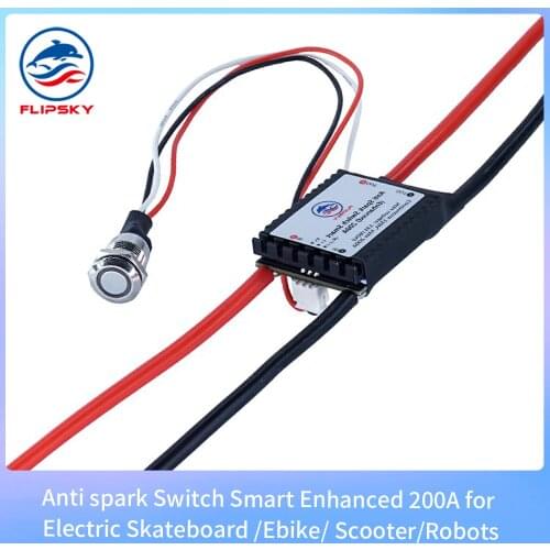 Anti Spark Switch Smart Enhanced 200A for Electric Skateboard /Ebike/ Scooter/Robots Professional Protection Button Switch ESC