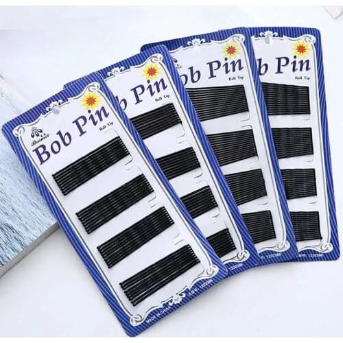 60pcs Thin Black Hair Grips Hairpins For Women Hair Clips Bobby Pins Hairgrip Barrettes Hairclips Based Hair Styling Accessories