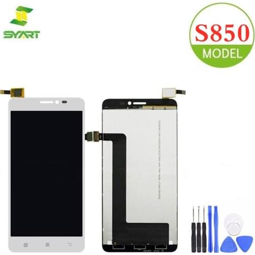 For Lenovo S850 LCD Display Touch Screen Digitizer Assembly Replacement Parts + Tools For Lenovo S 850 S850T 5.0" LCDs Screen