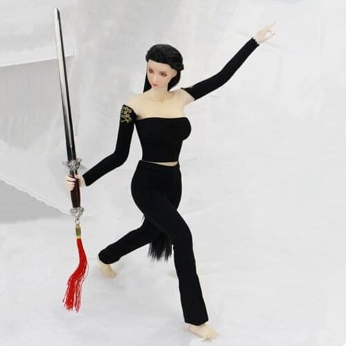 1/6 Sexy Female Sporting Jumpsuits Elastic Skinny Fitness Bodysuit Sportswear for 12inch Action Figures Model Toy