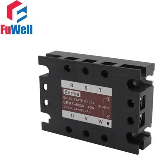 3-phase Solid State Relay SSR DC-AC 40DA