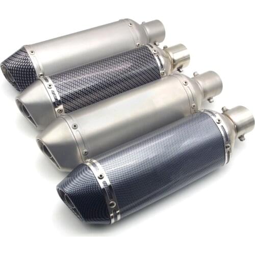 51mm Inlet Universal Exhuast System Motorcycle Exhaust Pipe Muffler Stainless Steel FOR suzuki ltz 400 ducati scrambler pcx 125