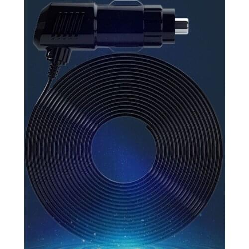 12V 24V Car Fan 12 Speeds 360 Rotatable with Temperature Humidity Display