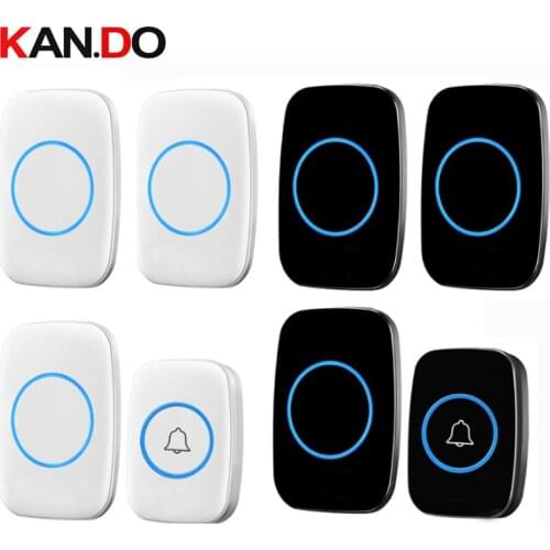 With 3 receivers bell sets wireless door bell set by 110-220V wireless doorbell ip44 300M door chime door ring for villa