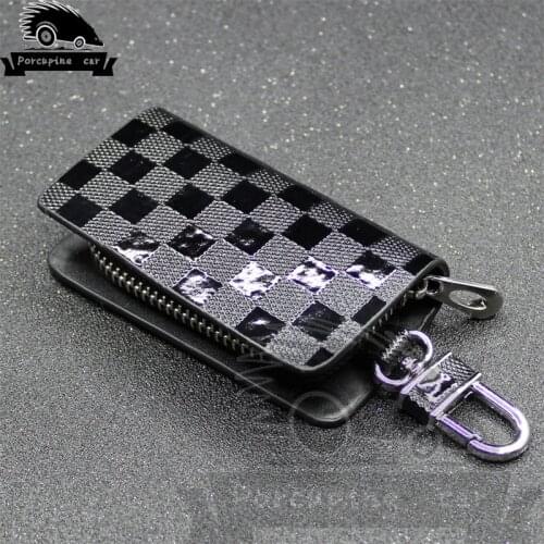 Genuine Leather Car Key Case for Lexus Audi Mercedes Peugeot Toyota Vw Skoda Bmw Hyundai Car Protector Case Covers Car Key Bag