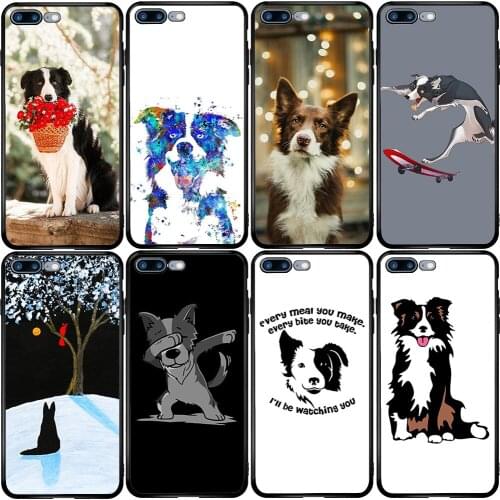 Cover Case for Xiaomi Redmi Note 6 7 9 8T 10T 9S 9A 8A A3 A2 A1 Pro Lite Black Shark Mix Max Border Collie Dog