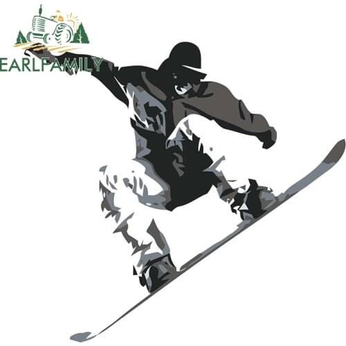 EARLFAMILY 13cm x 12.3cm for Snowboard Fashion Decal Car Accessories Stickers Vinyl Scratch-Proof Motorcycle for GTR EVO SX