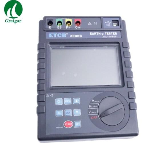 ETCR3000B Earth Resistance Soil Resistivity Tester Earth Voltage AC Voltage Tester Promoted