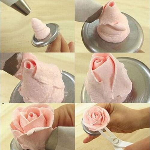 Creative Stainless Steel Cake Flower Needle Cake Cupcake Icing Cream Decorating Tool