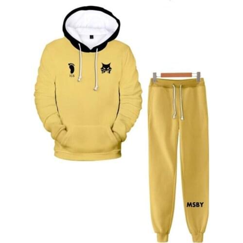 Haikyuu Jacket Coat Pants Cosplay Costume Sportswear Jersey Msby Black Jackals Volleyball Club Uniform Anime Coats Trousers