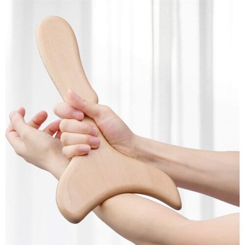 Wooden Gua Sha Scraper Board Massage Body Slimming Lymphatic Massage Back Neck Massager Skin Care Acupuncture Therapy Board