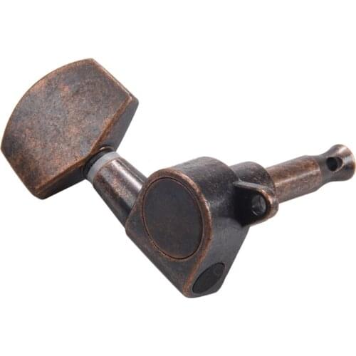 Vintage Style Copper Guitar Tuning Pegs Tuners Machine Head 3L+3R