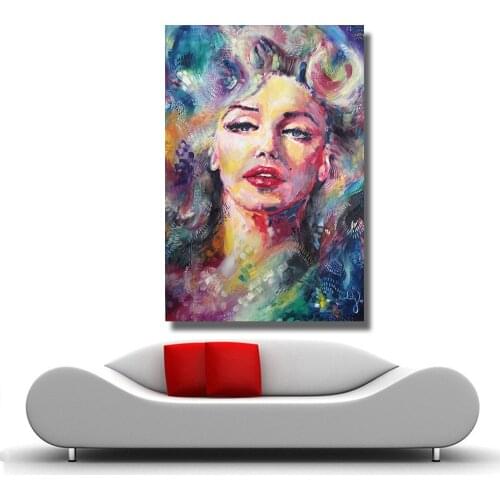 Marilyn Monroe Oil Painting Abstract Modern Wall Painting Canvas Art for Living Room Home Decor No Framed