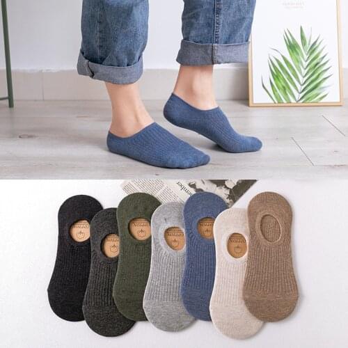 Mens Socks Comfortable Cotton Mens Socks Classic Solid Color Men Short Socks Male Boat Socks Hot Sale 2021 Spring/Summer Socks