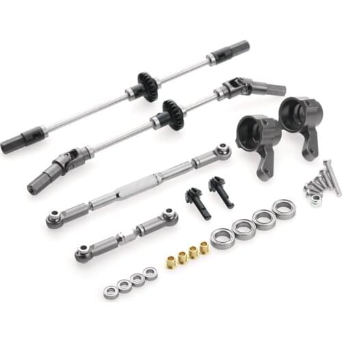 Upgrade Steel Gear Bridge Axle Gear Steering Cup Kit for MN D90 D91 MN99 MN99S 1/12 RC Car Spare Parts