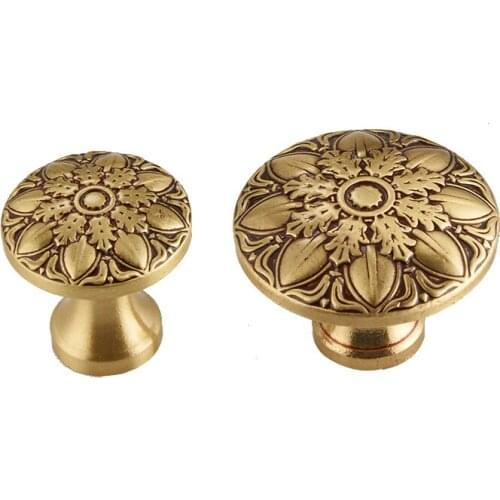 Free shipping brass handle furniture knob hardware part household carved drawer Shoe pull wardrobe cabinet