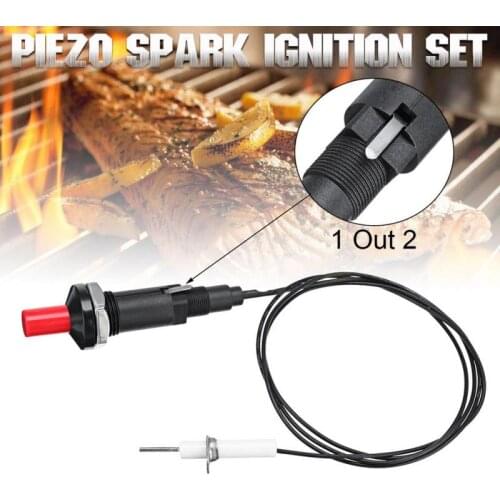 Fire Starter Piezo Spark Igniter for Gas Grill Oven Push Button Home Kitchen with Cable BBQ Home Appliance Accessories Dropship