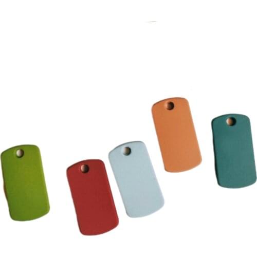 Rectangle Eardrop Accessories Metal Pendant Earring Necklace Charms Diy Making Material Jewelry Finding 10pcs