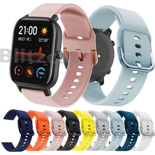 Sport Watchband Strap for Xiaomi Huami Amazfit bip lite Watch Band Belt for Amazfit GTR 42mm GTS Straps Replacement Wristband