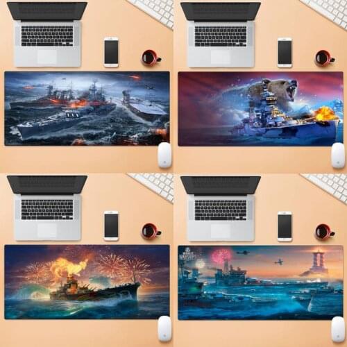 World Of Warship Rubber PC Computer Gaming Mousepad Large Gaming Laptop XL Non-slip Rubber Office Computer Mouse Pad