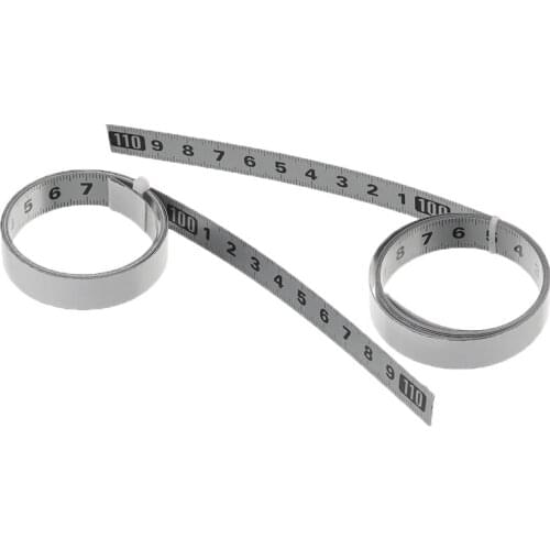 1/2/3M Stainless Steel Self Adhesive Tape Ruler Measure Inch&Metric Miter Saw Scale Measuring Ruler For T-track Woodworking Tool