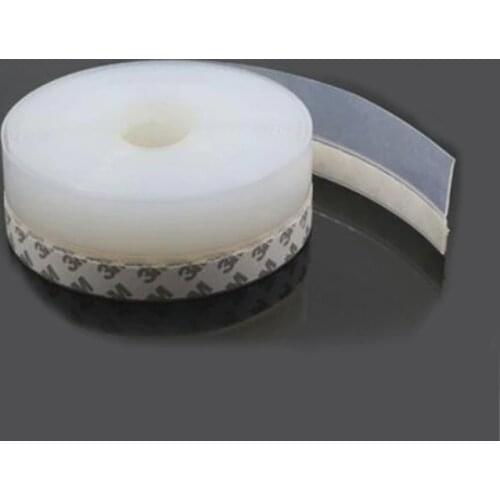 25mm width door window bottom self adhesive silicone rubber seal strip weatherstrip