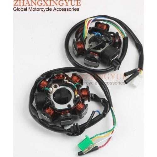 Scooter Ignition Stator 6-8 coils for Gorilla Motor Works Black Jack II 150cc GY6 125cc 150cc 152QMI 157QMJ 4T