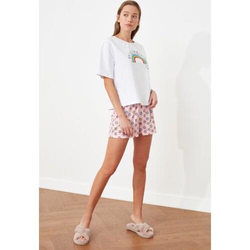 Trendyol Printed Knitted Pajamas Set THMSS21PT0601