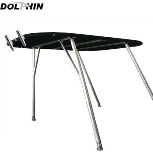 Dolphin universal aluminium walk around boat t top potoon bimini top & wakeboard tower