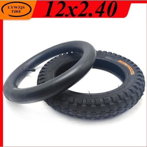 12 Inch 12x2.40(64-203) Inner and Outer Tyre 12x2.4 Pneumatic Tire for Kids Bike Childrens Bicycle Accessories