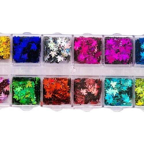 1 Box Nail Flakes Vibrant Color Temperature Resistance Nails Art Decoration Butterfly Five-pointed Star Holographic Nail Glitter