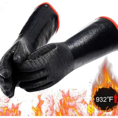 1 Pair Camping Cooking Mitten Heat Resistant Anti-scalding Insulation Gloves Household Kitchen Baking Supplies For Microwave