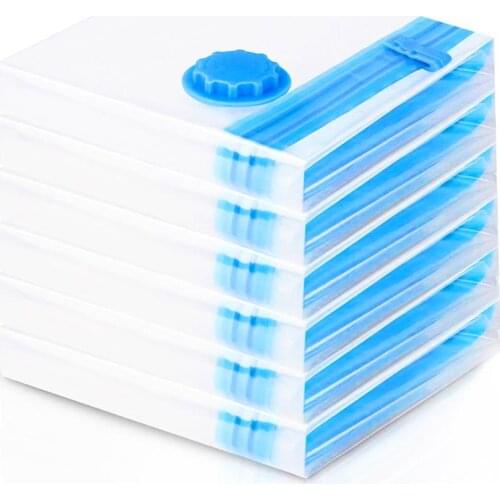 1pc Vacuum Storage Bag Household Storage Bag Transparent Foldable Clothing Storage Bag Sealed Moisture-proof Travel Storage Bag