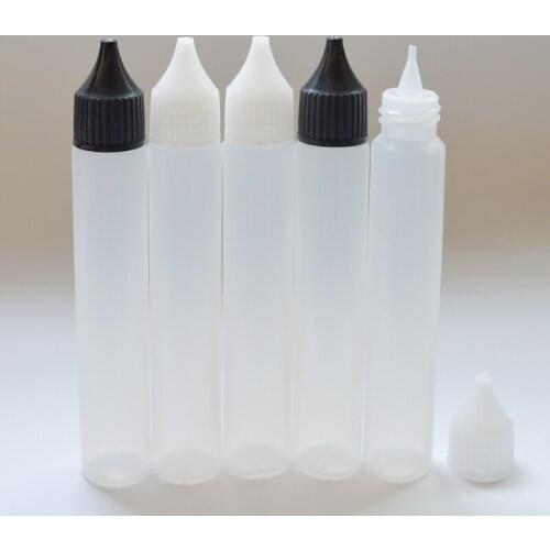 10pcs/lot 30ml Pen Shape Bottle E Liquid Plastic Bottle With Wide Neck Empty Pen Style Dropper Bottle For E-Cig Liquid