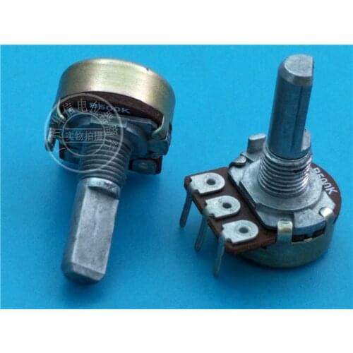 8pcs for WF 148-type Single-Position Rotary Potentiometer B500K / Handle Length 20MMF / Half shaft Volume Potentiometer