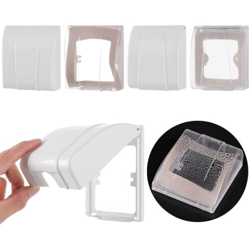 86 Type Switch Splash Box Switch protective Cover Transparent Power Outlet Box Kitchen Toilet Bathroom Socket Waterproof Box