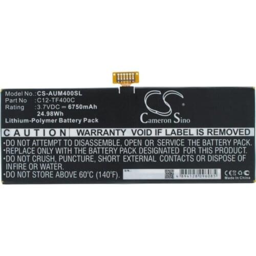 Cameron Sino 6750mAh battery for ASUS TF303CL TF303CL 1G TF502T 1B TF600 Transformer Pad TF502T VivoTab Smart ME400C C12-TF400c