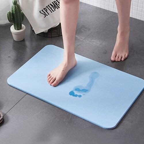 Fast Drying Diatomite Earth Bath Mat 30*40cm Super Absorbent Carpet Bathroom Rug 40*60 Non-Slip Bath Mats Rugs Bathroom Mat Set