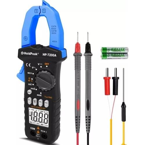 HoldPeak AC DC Digital Clamp Meter Multimeter Pinza Amperimetrica True RMS High Precision Resistance Capacitance Hz Tester