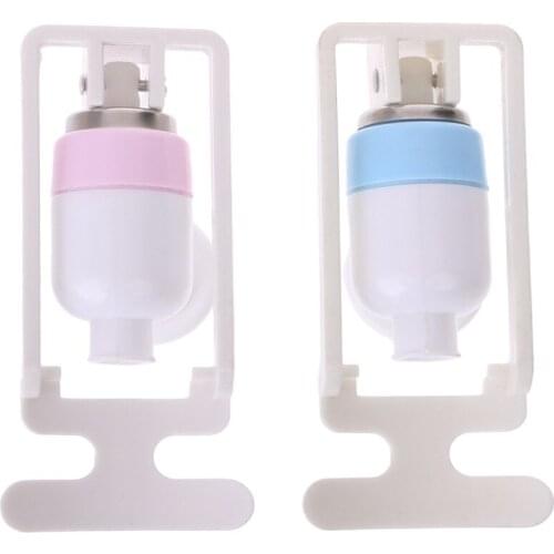 Water Dispenser Replacement Push Round Type White Plastic Tap Faucet 2 Pcs Drop ship