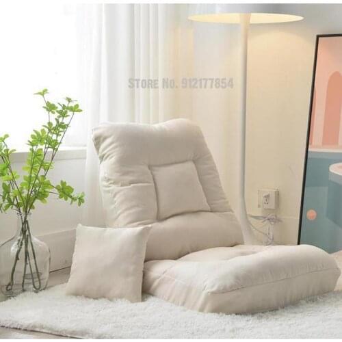 Lazy sofa tatami folding single small sofa bed seat computer bedroom balcony bay window back chair